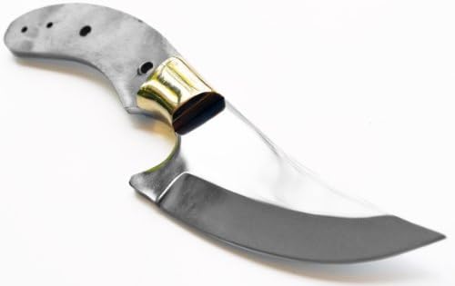 Upswept Skinning Blank Knife Making Blanks +Guard Knives Custom Hunting Skinner