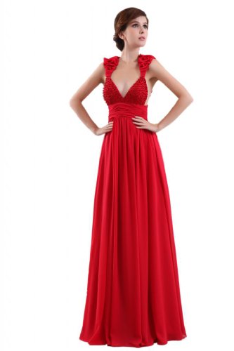 Bavanas Women's Sweetheart Floor Length Empire Evening Dress Size US 2 ...