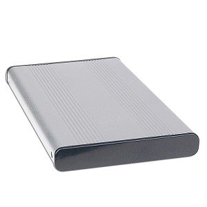 Electronics: 2.5 Inch USB 2.0 Aluminum External SATA Hard Drive Enclosure  Silver 
