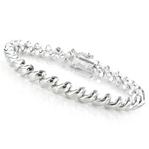 Sterling Silver San Marco Design Bracelet 7.5"