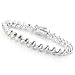 Jewelry : Sterling Silver San Marco 1 Side Design Bracelet 7.5"