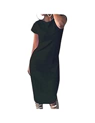 Sexy Cotton Slit  Shirt Bodycon Dress/Party Dress/Maxi Dress 