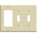 Tools & Hardware : Triple-Gang Wall Plate (1 Decora/2 Toggle) Ivory