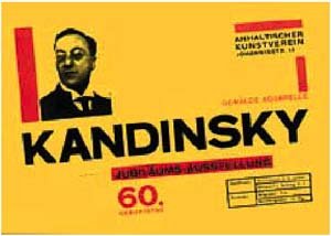 ポスター バウハウス Kandensky60birthday herbert bayer