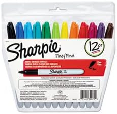 (6 Pack Value Bundle) SAN30072 Permanent Markers, Fine Point, Assorted, 12/Set