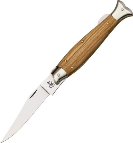 Falcon Knives Lockback Fish Tail Sicilian Olive Wood Handles Italy