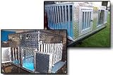 Two Door Summer Aluminum Dog Box w/Top Storage Model-4