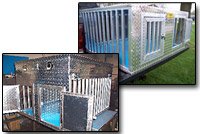 Childrens Toyshop  Sporting Goods : Two Door Summer Aluminum Dog Box w/Top Storage Model-4