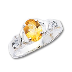 Buy Sterling Silver Citrine ring by A Great Jewelry Co.