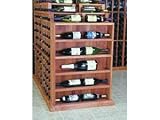 Wine Cellar Innovations Designer Series Collection Premium Redwood with Dark Walnut Stain Vertical Display Cabinet 34x25x6-in.