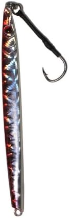 Vibrant Red Jigging Lure, 250gm/8.8oz, 1 hook set