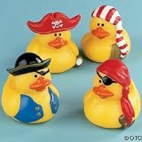 One Dozen (12) Mini Pirate Rubber Ducks Duckie Ducky Party Favors One Dozen (12) Mini Pirate Rubber Ducks Duckie Ducky Party Favors