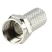 Pack of 5 Screw on F Plug Connectors for Satellite & Cable TV by electrosmart� - Internal Diameter 6.4mm fits most makes of RG6 / CT100 / WF100 / CAB100 / PF100 C From 6.5mm to 7.0mm in Diameter
