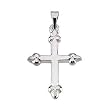 Platinum Cross Pendant - 21.00x16.00mm