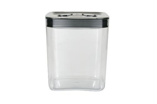 Click Clack Cube 3-Quart Storage Container with Stainless Steel Lid