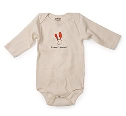Kee-Ka Organic L/S Bodysuit Honey Bunny, 3-6 Months