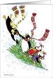 Tree Sledding - Christmas Thanks Card