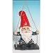Garden Gnome On A Swing STATUE Figurine lawn art decor
