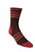 Backpacking Socks - Teko Women's EcoMerino Light Hiking Socks, Maroon Striped, Medium