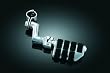 Kuryakyn Offset Dually ISO Highway Pegs with 1 1/4 inch Quick Clamp