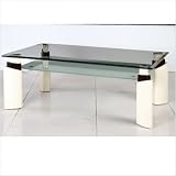 Lucy Glass Top Coffee Table