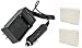ValuePack (2 Count): INCLUDES EXPEDITED SHIPPING AVAILABLE AT CHECKOUT with Extended Performance Replacement Battery PLUS Mini Battery Travel Charger for Specific Digital Camera and Camcorder Models / Compatible with BENQ: 02491-0015-00, KONICA MINOLTA: 02491-0015-00, NP-900, DiMAGE E40, DiMAGE E50, OLYMPUS: Li-80B, T-110, X-36, T-100, SEALIFE Reefmaster: DC 500, S5, KYOCERA EZ 4033 Charges with Intelligent Charge Technology - Includes Car Adapter and TWO Batteries