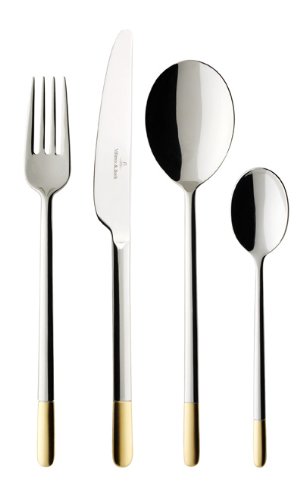 Villeroy & Boch Ella teilvergoldet Tafelbesteck 60tlg. Geschenkset, blau Preisvergleich