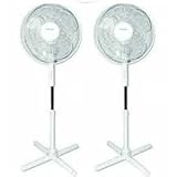 2 X 16 Electric Cooling Oscillating Pedestal (Stand) Fan