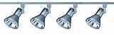 Royal Pacific 7942-4BA-1341 4-Foot 1 Floating Feed, 4 13-watt 4100K GU24 Full Cone Cylinder Heads Straight Track Light Pack, Brushed Aluminum Finish