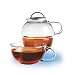 Feelino Wei�tee Teeblumen - Geschenkset "Tea-to-Go" mit Glas-Teekrug 600ml, Glas-Tasse 300ml und 4 exklusiven Silbernadel Wei�tee-Teerosen