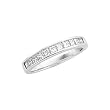 14K White Gold 3/4 ct. Princess Cut Diamond Anniversary Band