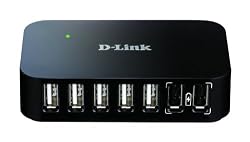 D-Link Hi-Speed USB 2.0 7-Port Powered Hub (DUB-H7)