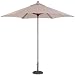 TropiShade 9-Foot Light Wood Poly Market Umbrella, Beige