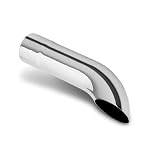 Magnaflow Polished Stainless Steel Exhaust Tip Single Wall Tip Turndown Pipe- 2.75 inlet x 2.5 tip- 13 length