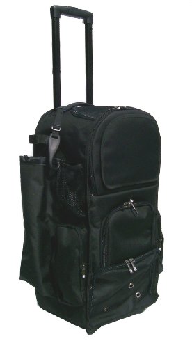 Black Chita CTR Softball Baseball Bat Equipment Roller Backpack