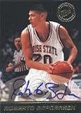 Roberto Bergerson, Boise State Broncos - Portland Trailblazers, 1999 Press Pass Certified Autograph Autographed Card