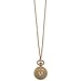 Antiqued Gold Metal Heart Cutout Watch Necklace