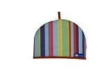Rushbrookes Reversible Tea Cosy, Barcode Bright and Blue, 2 Cup