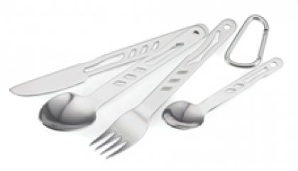 Gelert Camping Essbesteck am Karabiner