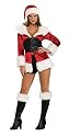 Miss Lace Up Santa Sexy Mrs. Claus Adult Christmas Costume Size 4-6 Small(XRU9)