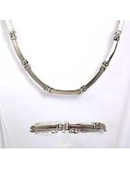 Toc Sterling Silver 51.7gr Collarette Necklace and Bracelet Gift Set