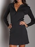 Claridge + King Henley Short Dress Charcoal