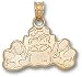 Georgia Bulldogs Solid 10K Gold Fighting Dog Pendant