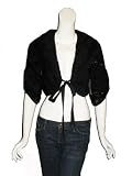 YOANA BARASCHI Opera Crop Tie Jacket in Black