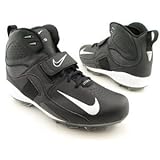 IMAGE OF Nike Air Zoom Boss D Football Cleat 310954-011 (18 D(M) US, Black/White)