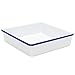 Crow Canyon Home Enamelware Square Brownie Pan, 9 inch, Vintage White/Blue