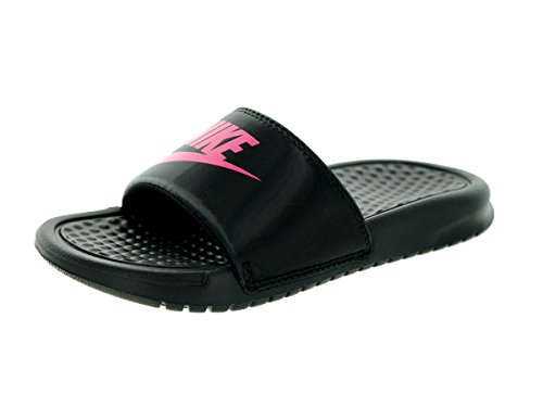 Nike Kid's Benassi JDI GS PS, BLACK/DYNAMIC PINK