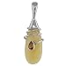 Sterling Silver Aragonite & Citrine Pendant by Sajen