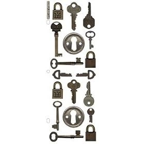 Ek Success Sticko Nostalgiques Stickers, Keys and Locks