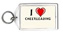 I Love Cheerleading Keychain